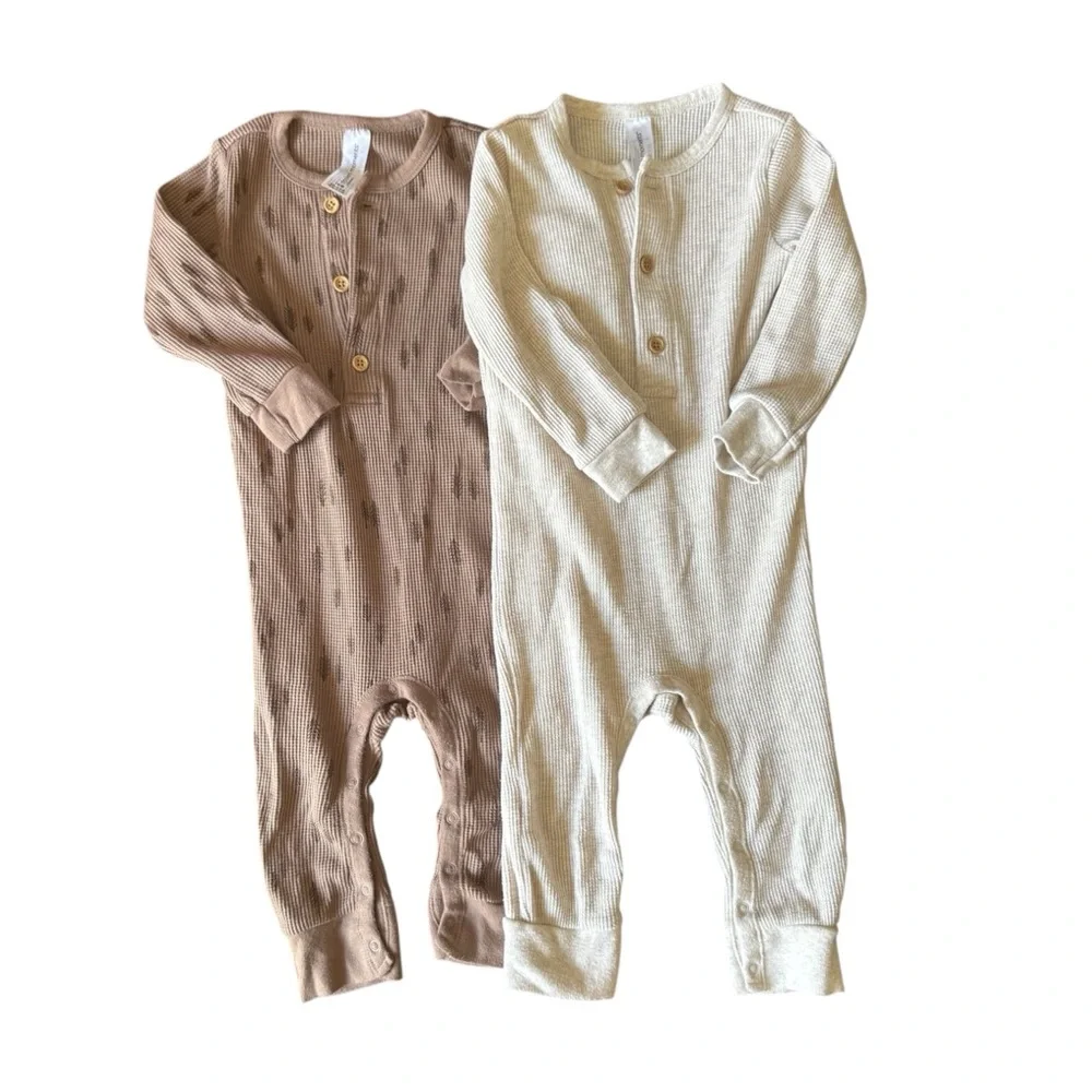 Modern Moments Jumpsuit Set Henley Long Sleeve Thermal